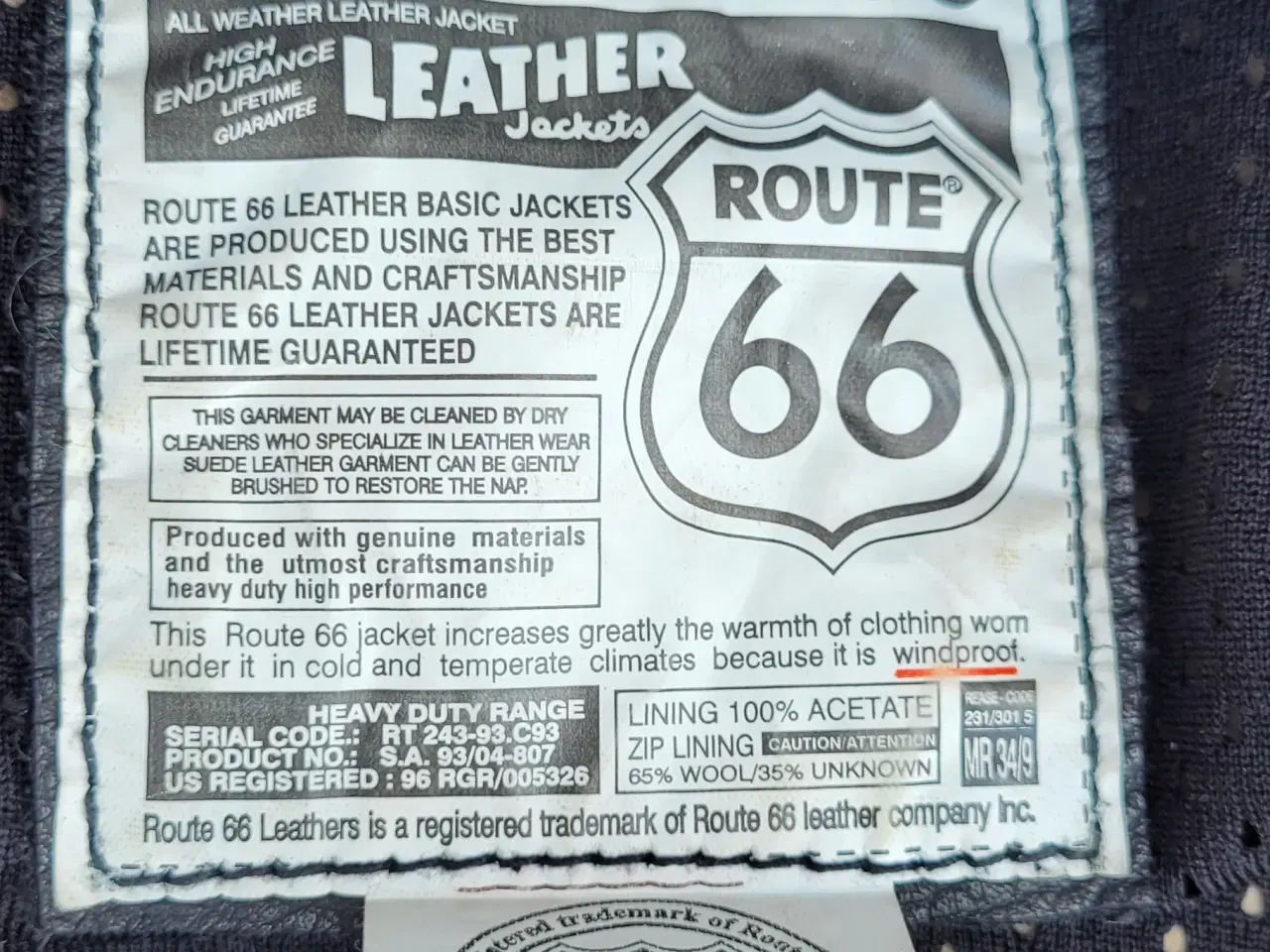 Billede 4 - Biker vest Route 66