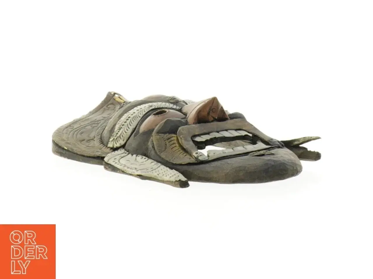 Billede 2 - Traditionel træmaske (str. 26 x 17 x 6,5 cm)