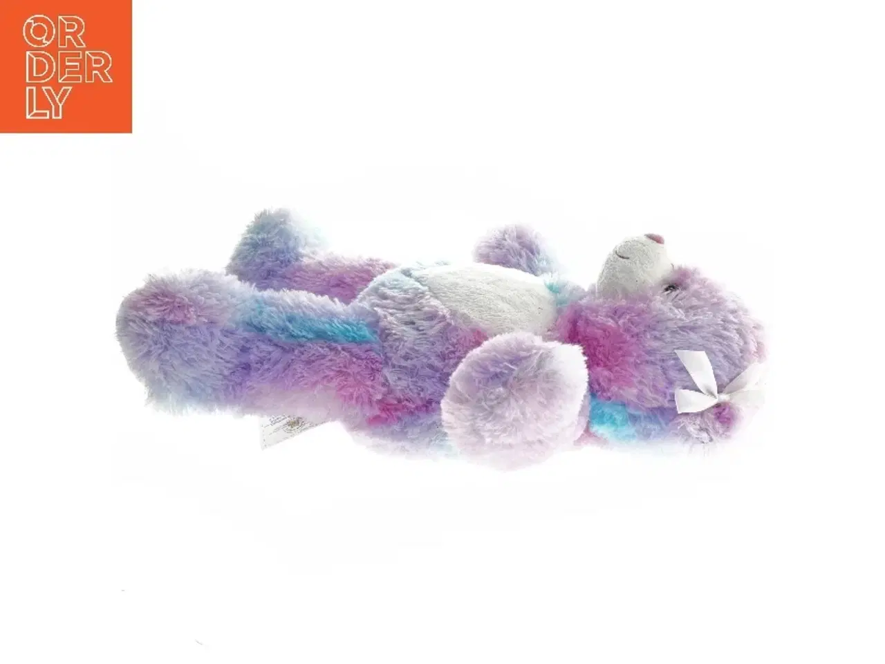 Billede 2 - Bamse i flerfarvet pastel fra Build a Bear (str. 40 cm)