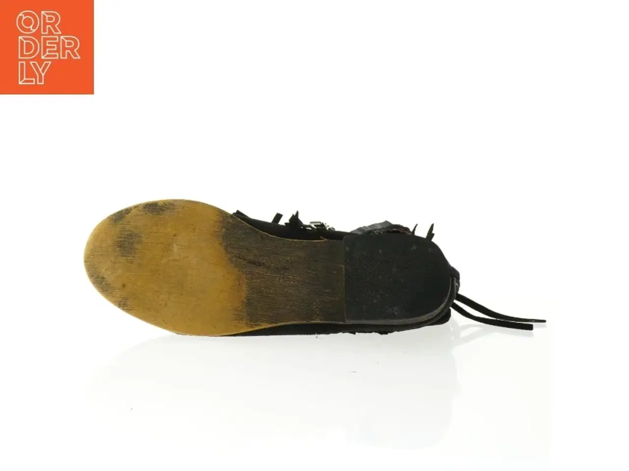 Billede 6 - Sorte ankelstøvler med frynser (str. 37)