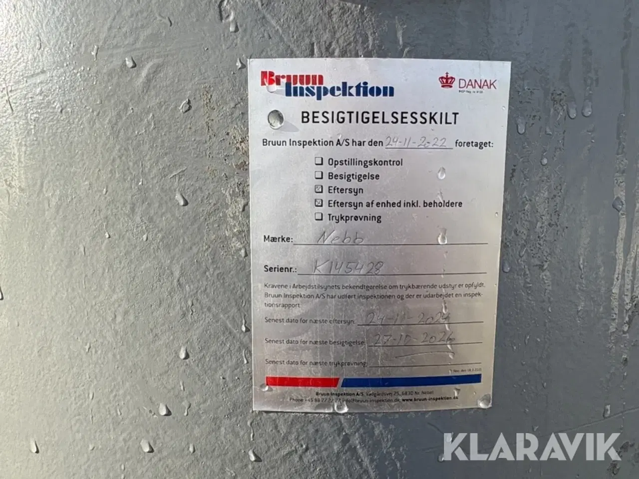 Billede 3 - Trykluftbeholder Nebb 550 L 2 styk