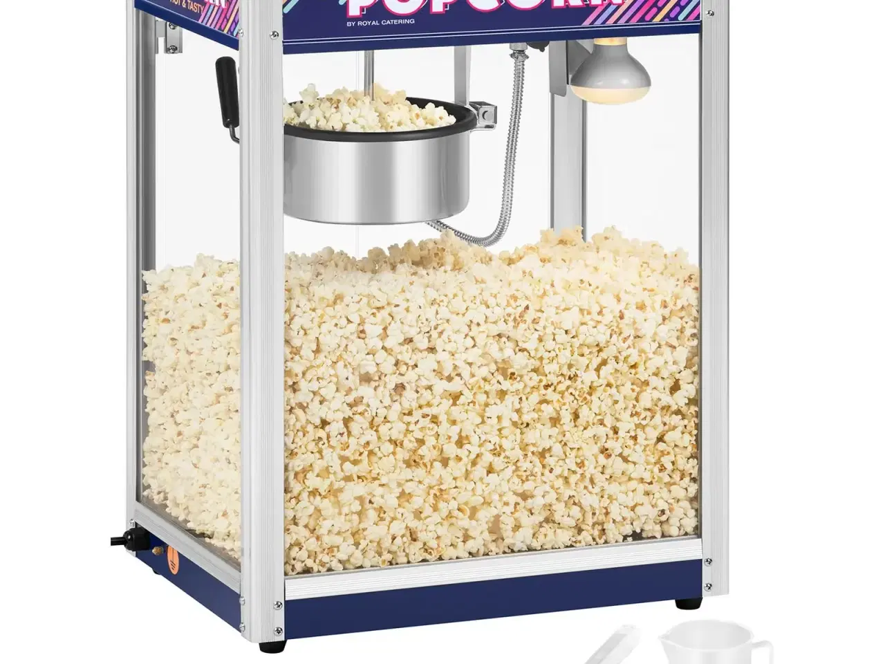 Billede 1 - Popcornmaskine 88 L – 1350 W – blå – 8 ounce