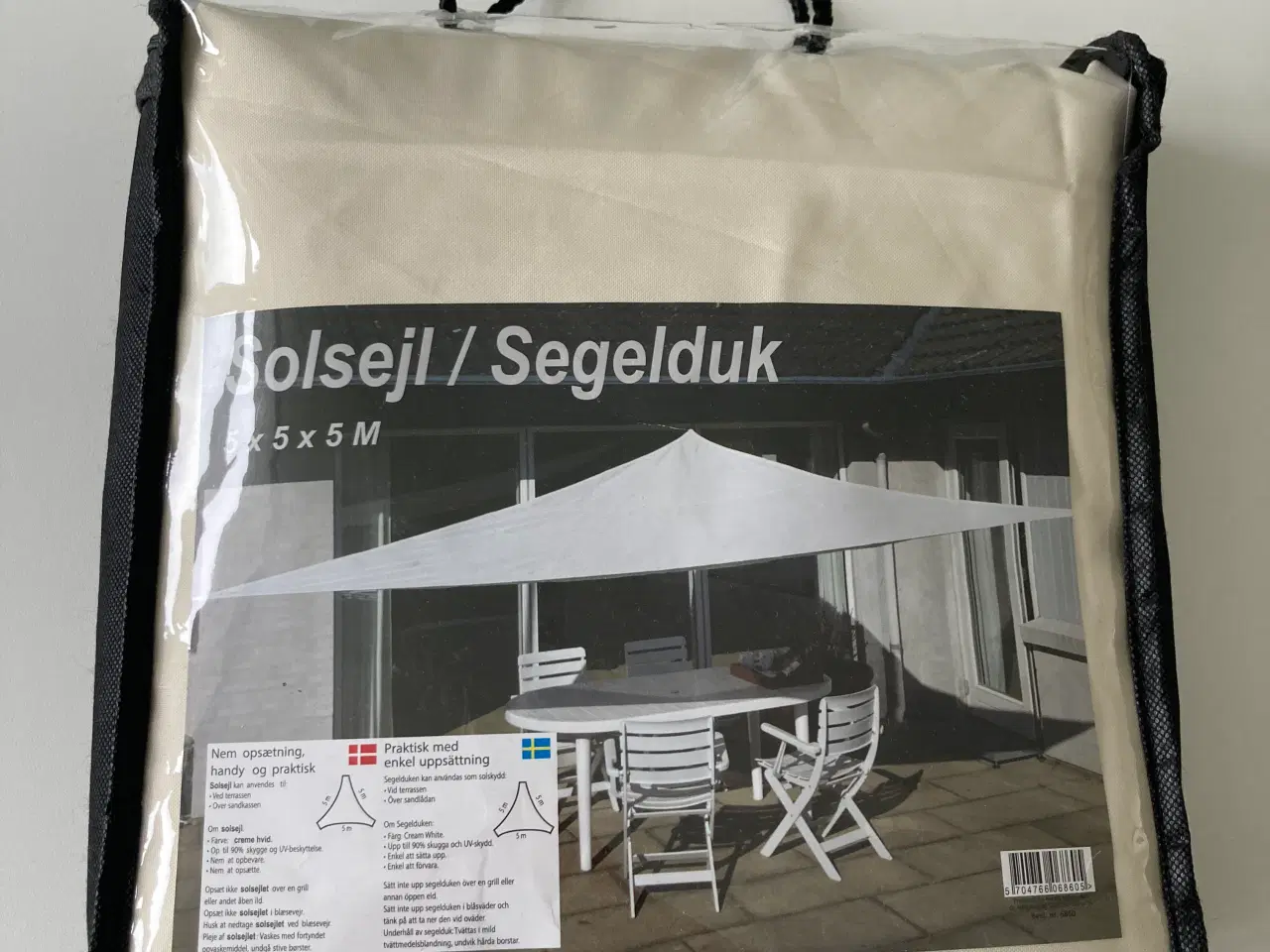 Billede 1 - Solsejl trekantet 5x5x5 m