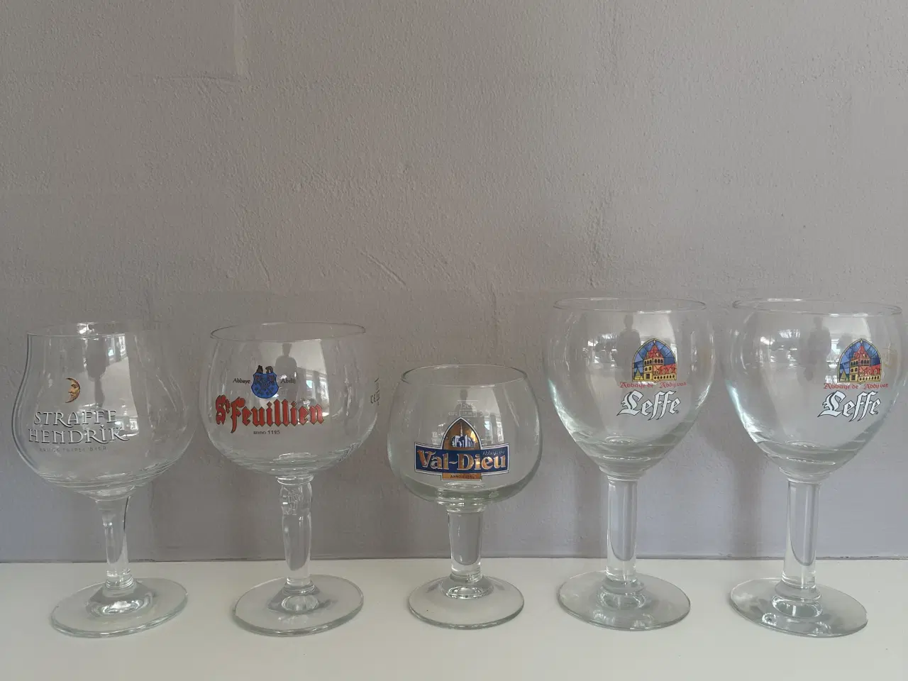 Billede 1 - 5 belgiske ølglas