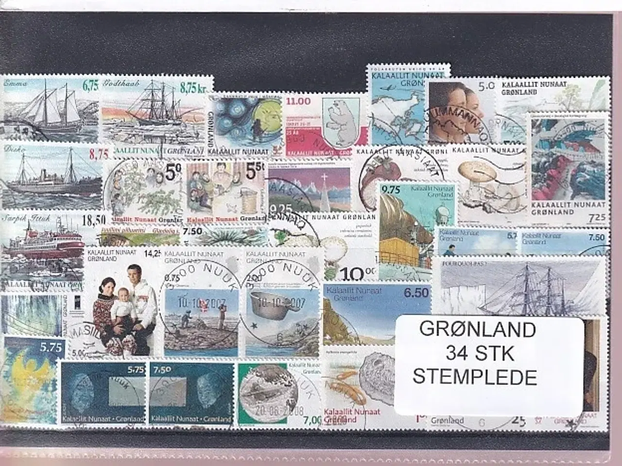 Billede 1 - Grønland - 34 Stk. - Stemplede