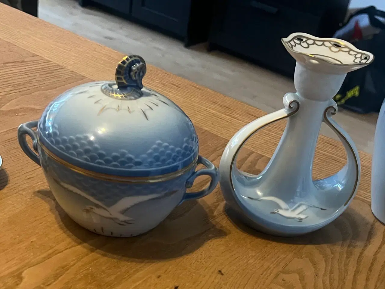 Billede 2 - Vase, Sukkerskål, lysestage, salt og pebersæt 