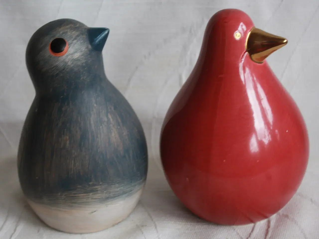 Billede 2 - 2 fugle af keramik