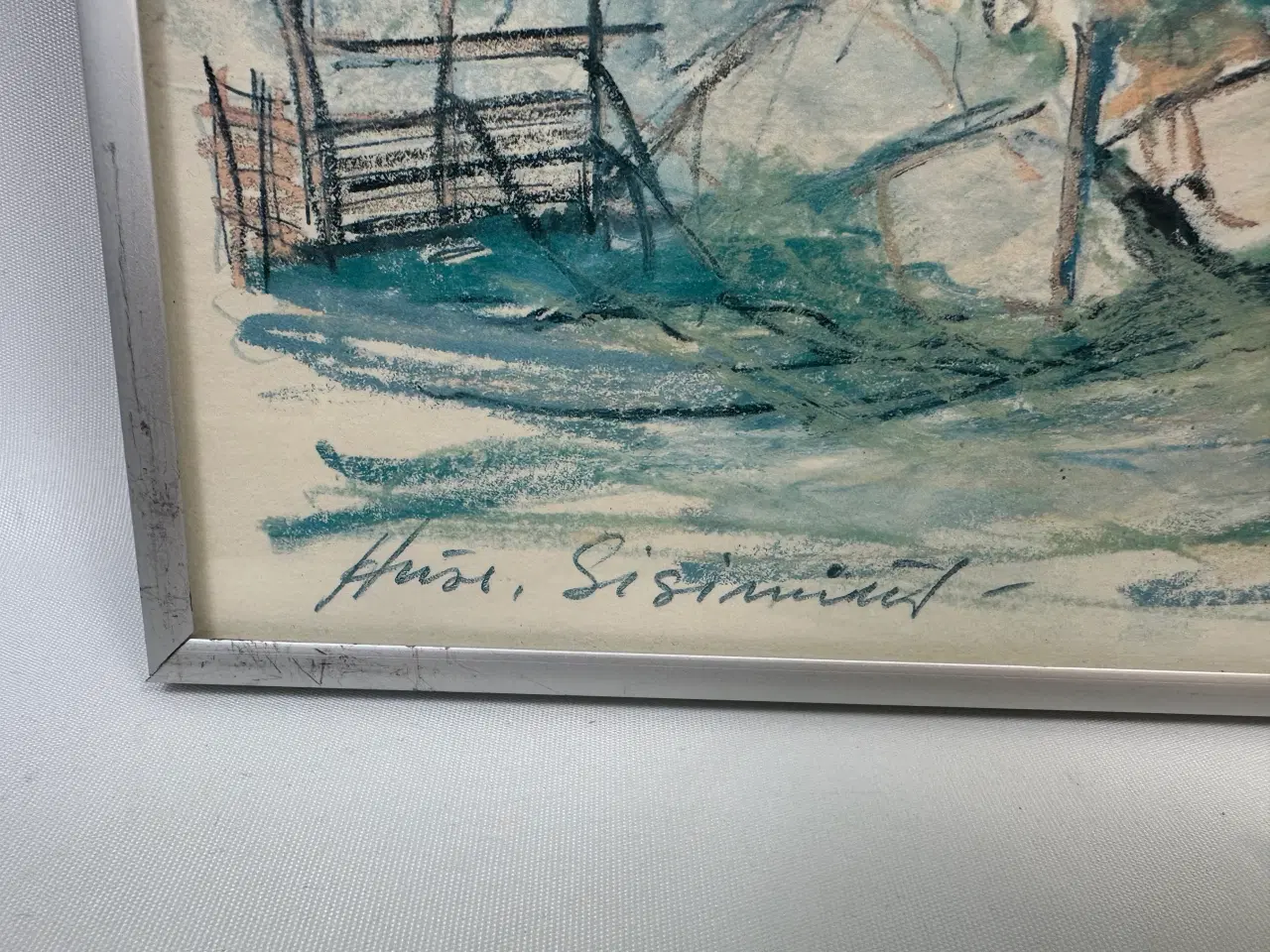 Billede 7 - 3 stk. grønlands tegninger (Poul Johansen) 