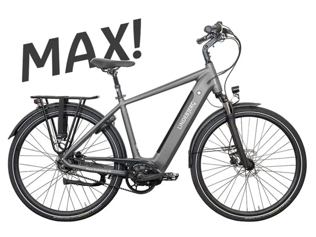 Billede 1 - Lindebjerg 28'' Elcykel Center Royal MAX H - Stone grey