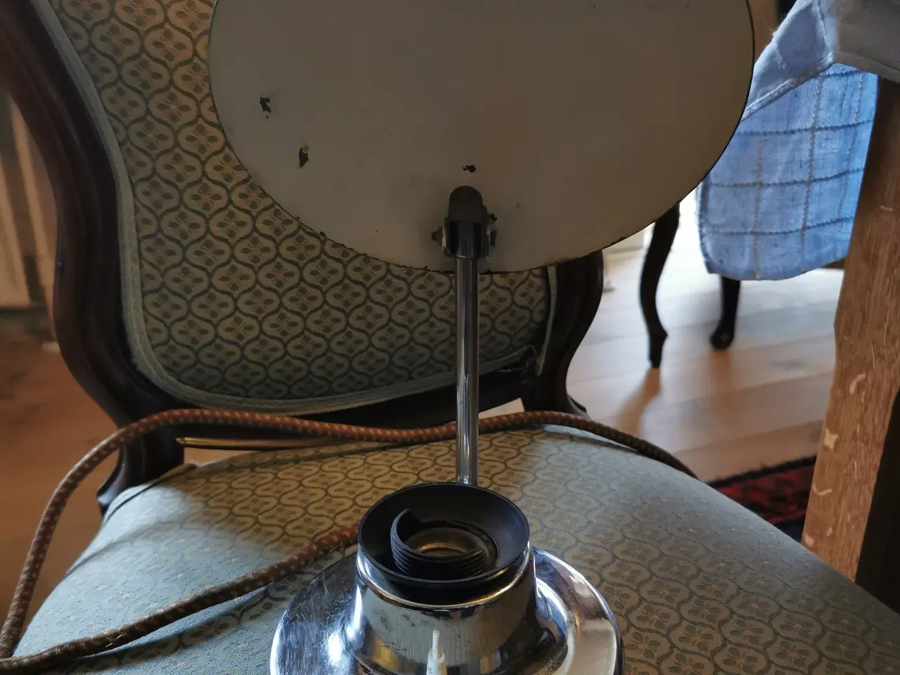 Billede 3 - Retro krom bordlampe, bauhaus style