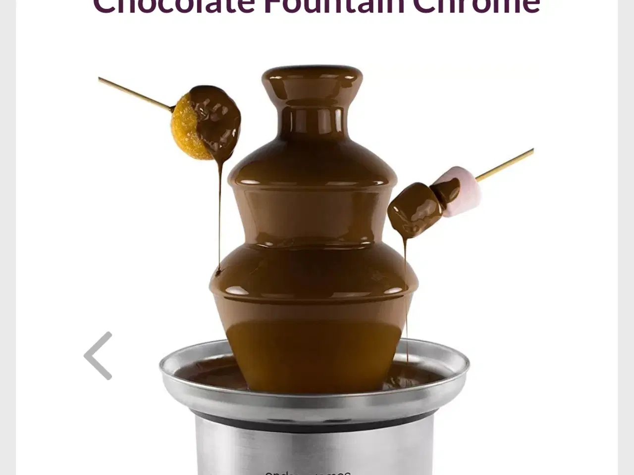 Billede 3 - Helt ny chokoladefontæne i stål