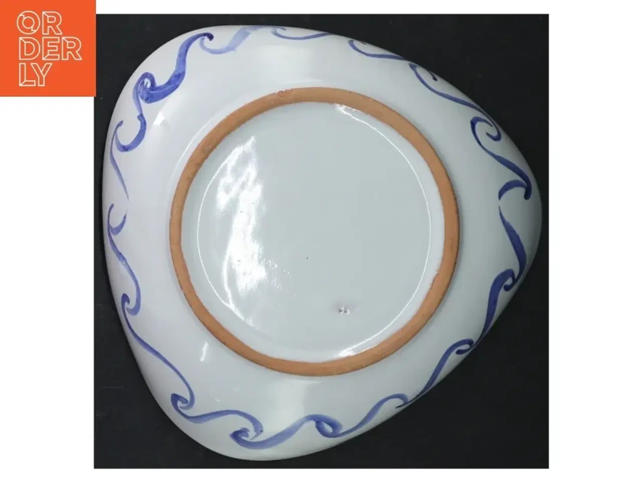 Billede 4 - Håndmalet keramik fad (str. 17,5 x 17,5 cm)