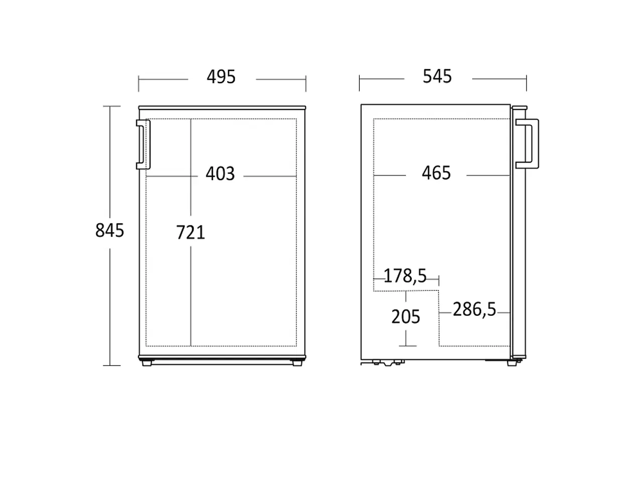 Billede 2 - Scandomestic Lagerkøleskab 108 Liter Statisk