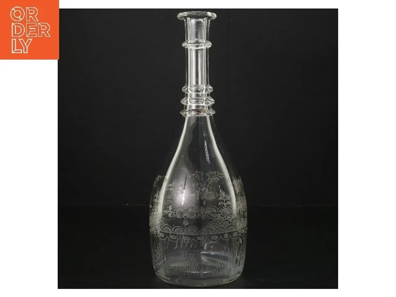 Billede 1 - Dekoreret glasflaske (str. 29 cm)