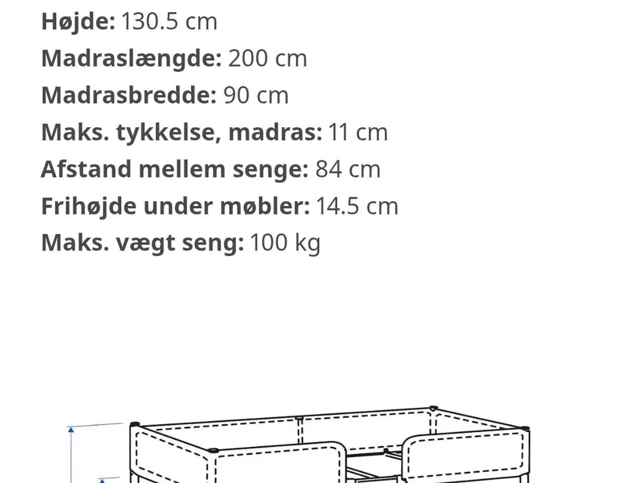 Billede 2 - Ikea køjeseng