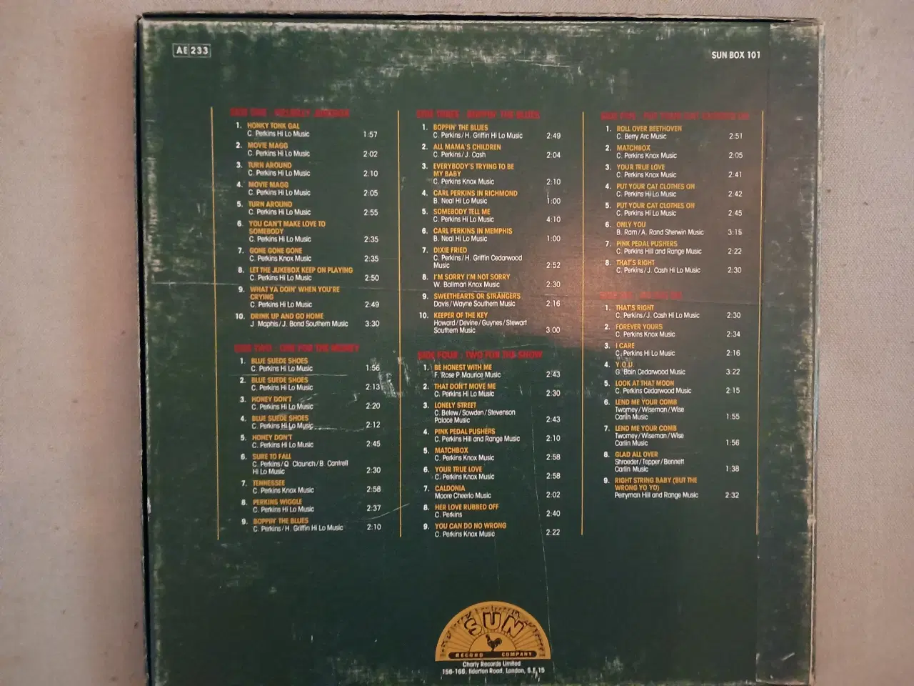 Billede 2 - Carl Perkins, The Sun Years. LP box set.