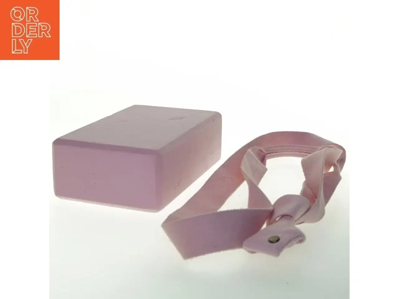 Billede 2 - Yogablok med rem (str. 22x14 cm)