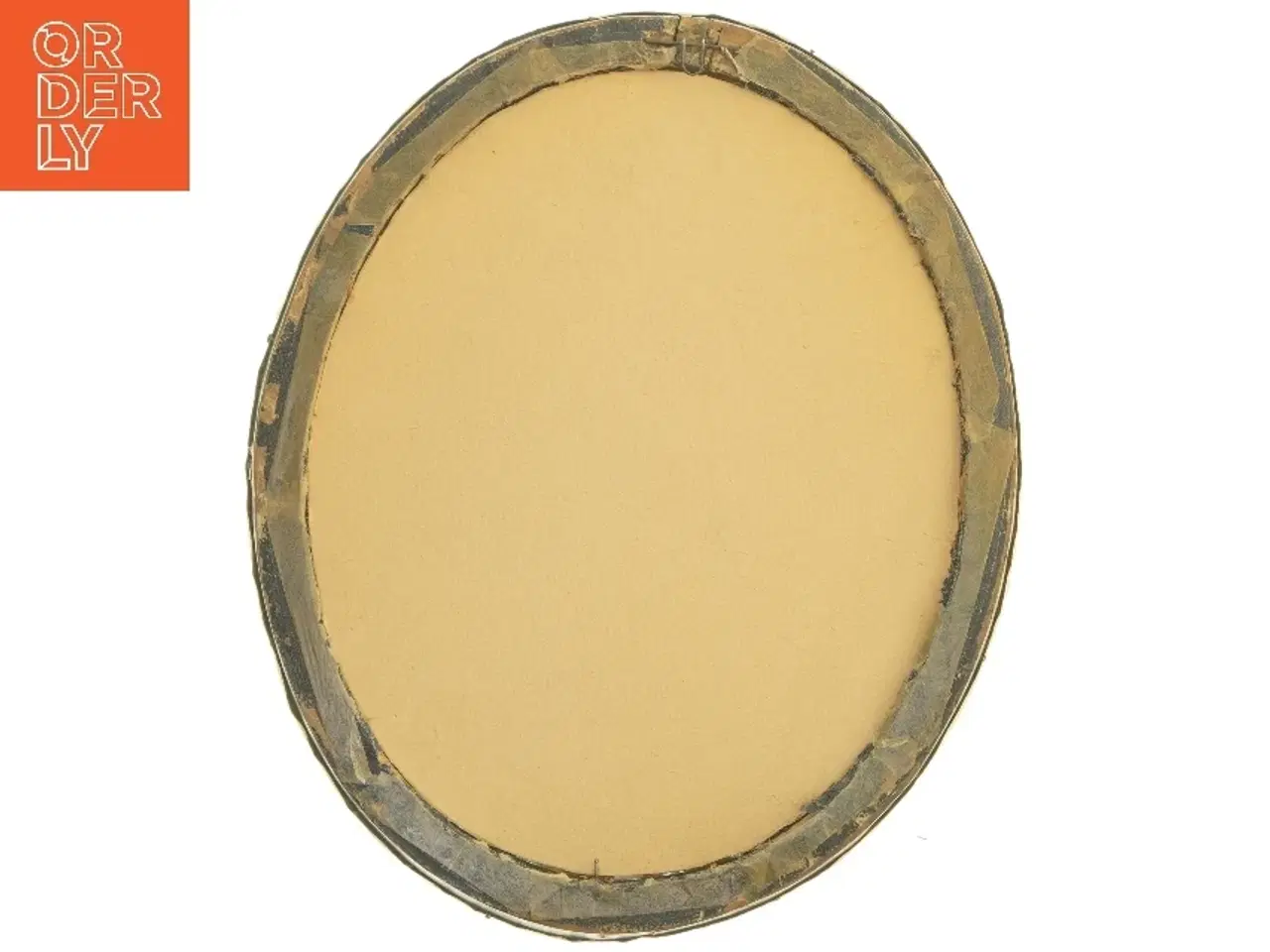 Billede 2 - Ovalt billede med guldramme (str. 31,5x26 cm)