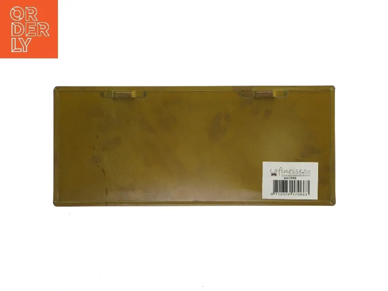 Billede 2 - Metalplade med tekst fra Lafinesse (str. 30,5x13 cm)