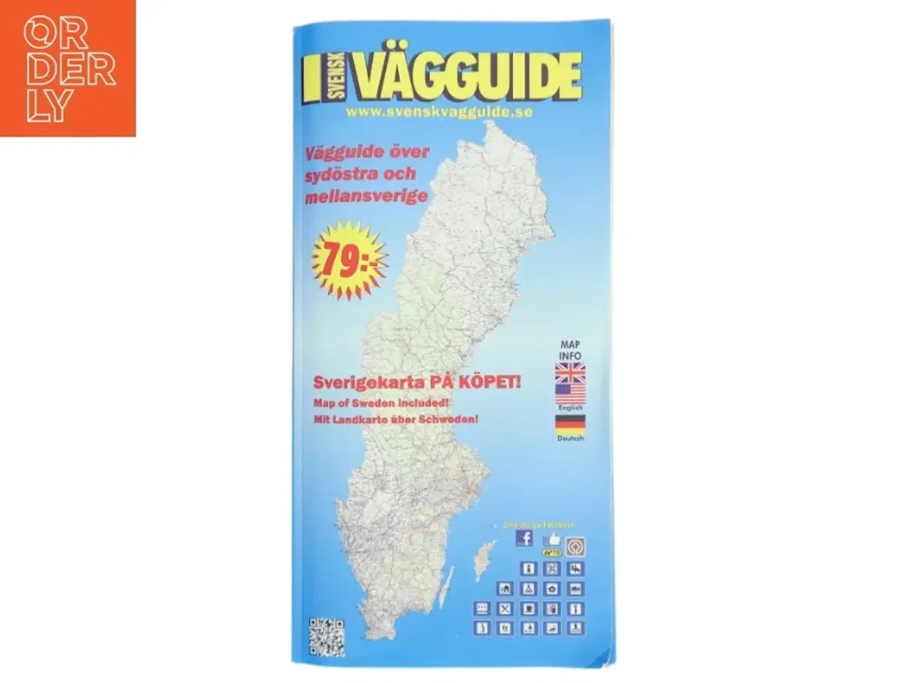 Billede 1 - Svensk Vägguide (Bog)