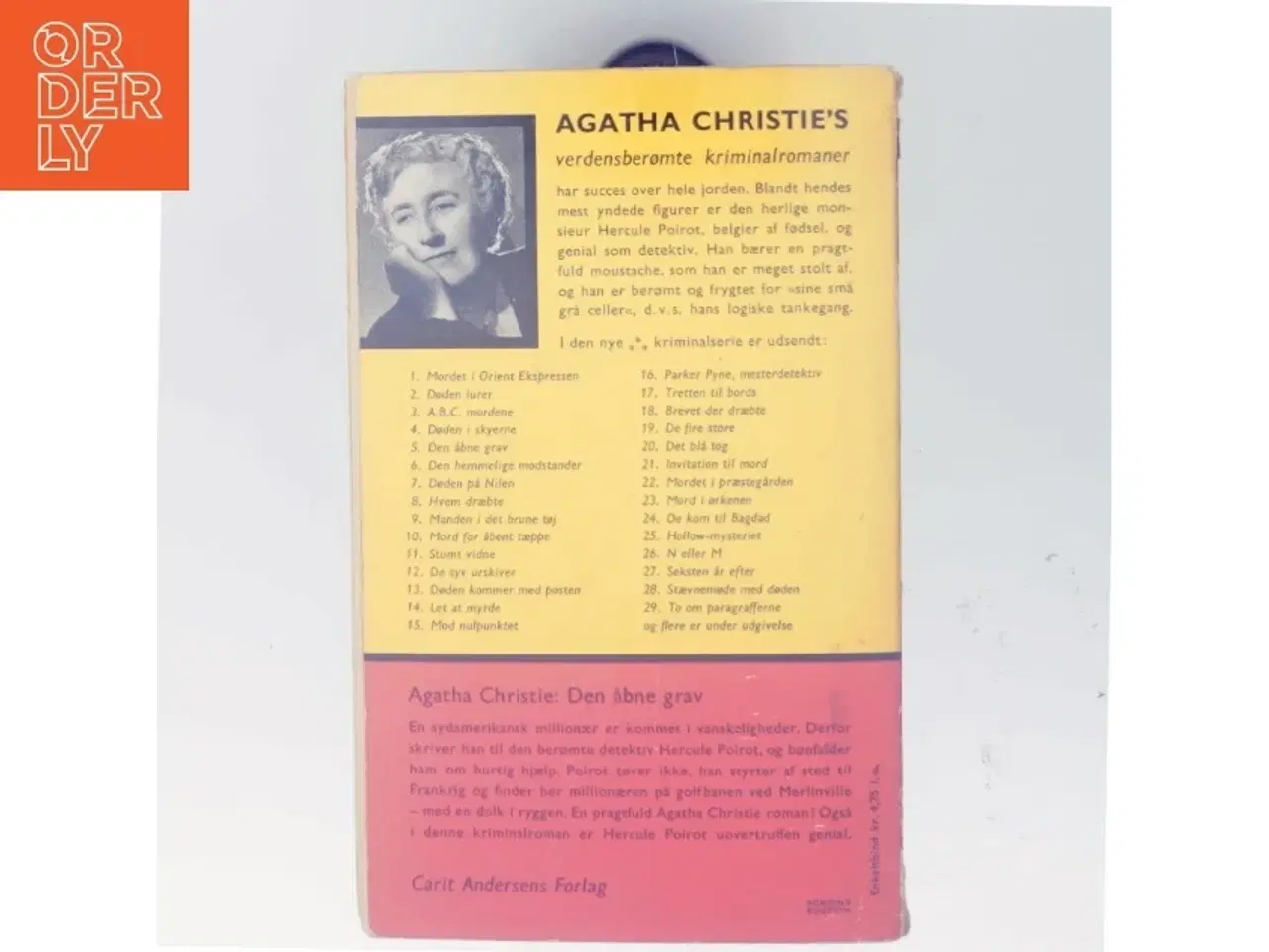 Billede 1 - Den åbne grav af Agatha Christie (Bog)