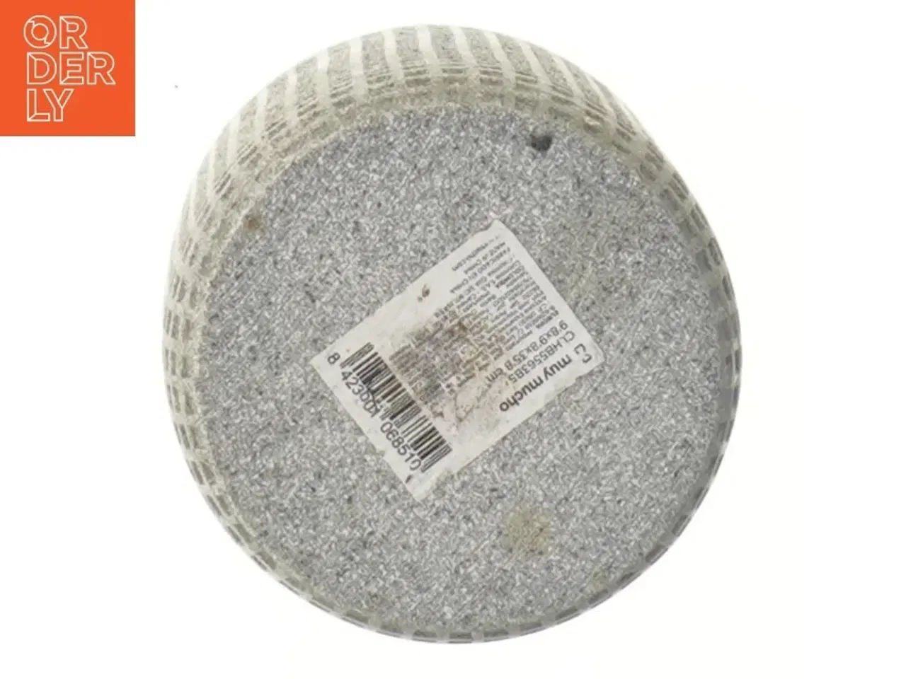 Billede 2 - Grå potte med tekstur fra Muy Mucho (str. Ø 10x13,5 cm)