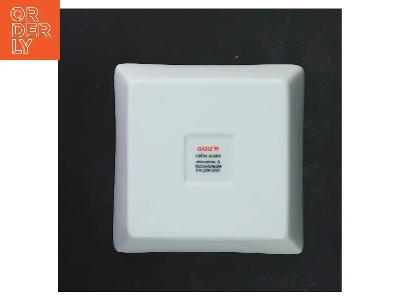 Billede 2 - Hvide porcelænsfade, sæt af 6 fra Aida (str. 15x15 cm)