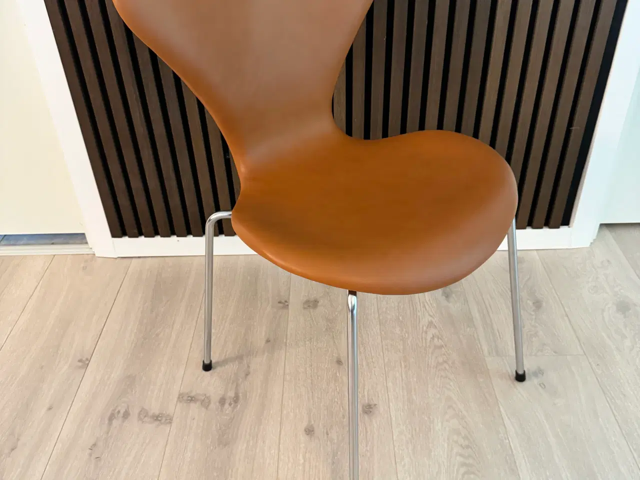 Billede 3 - AJ Syver stole 6 stk cognac farvet læder 