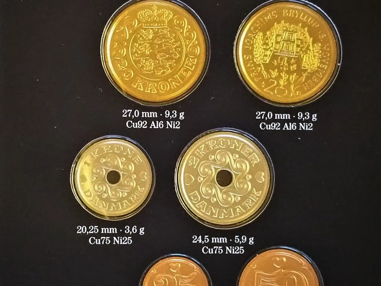 Billede 1 - DET KGL MØNTSÆT 1996 med 20 kr krone 1995 Joachims