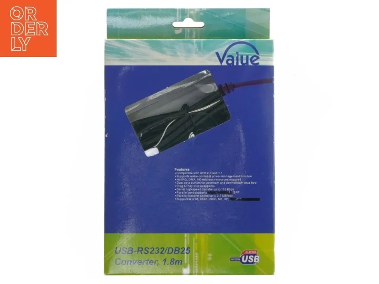 Billede 1 - USB-RS232/DB25 konverter fra Value (str. 1,8 m)