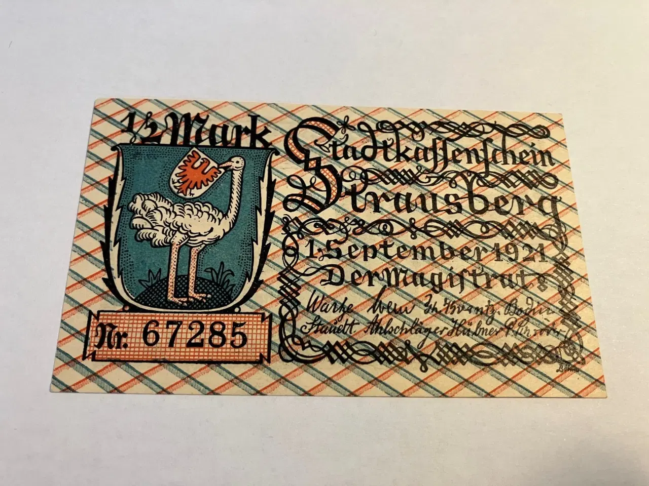 Billede 1 - 1/2 Mark 1921