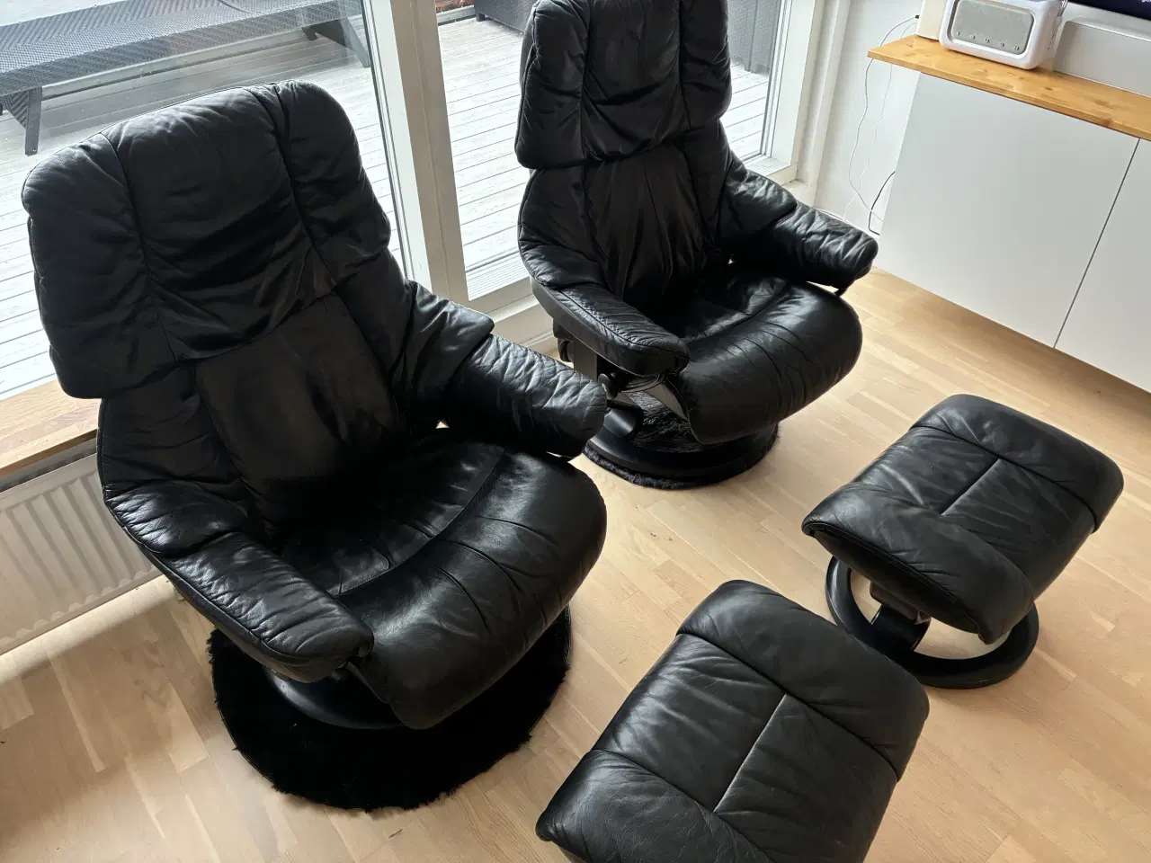 Billede 3 - Lænestol Stressless sort læder