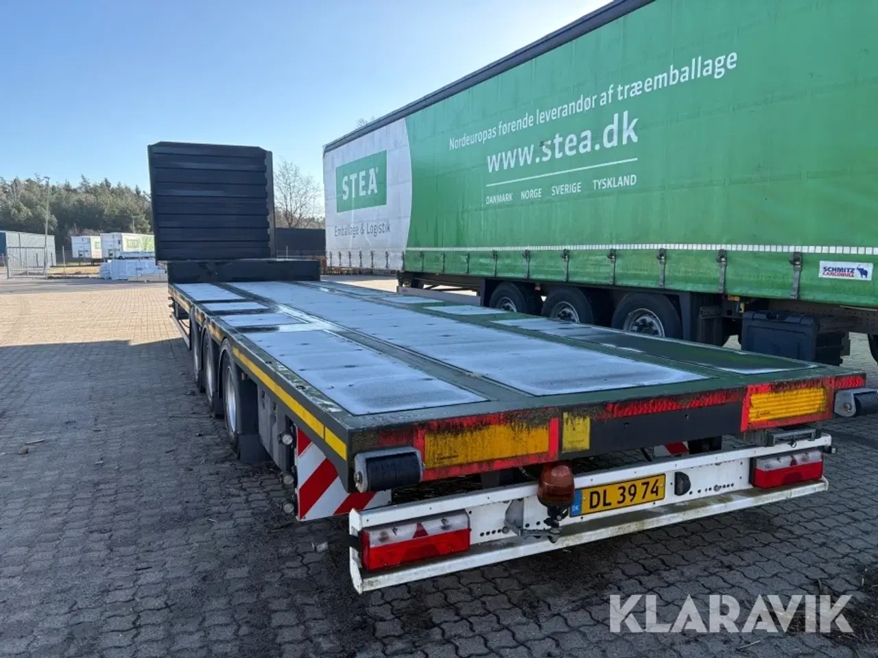 Billede 4 - Blokvogn / flatbed trailer Kässbohrer Mega XS RICT01 EBS-E nysynet