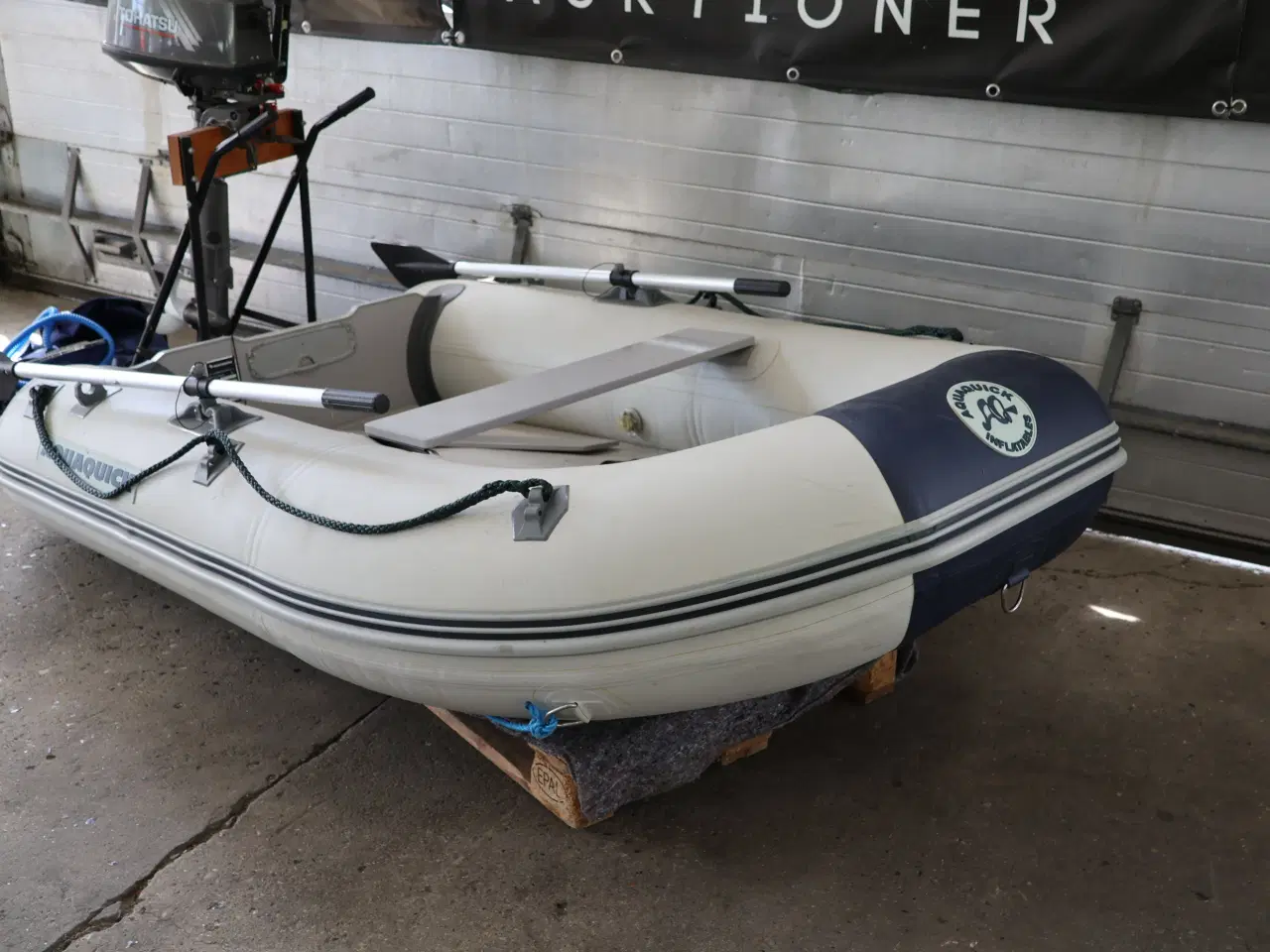 Billede 2 - Aqua Quick gummibåd type DI-260 m/påhængsmotor