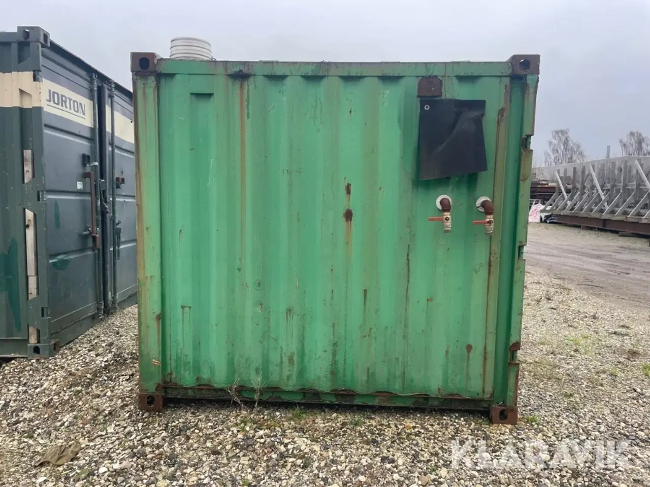 Billede 4 - Container med fyranlæg 6 fod