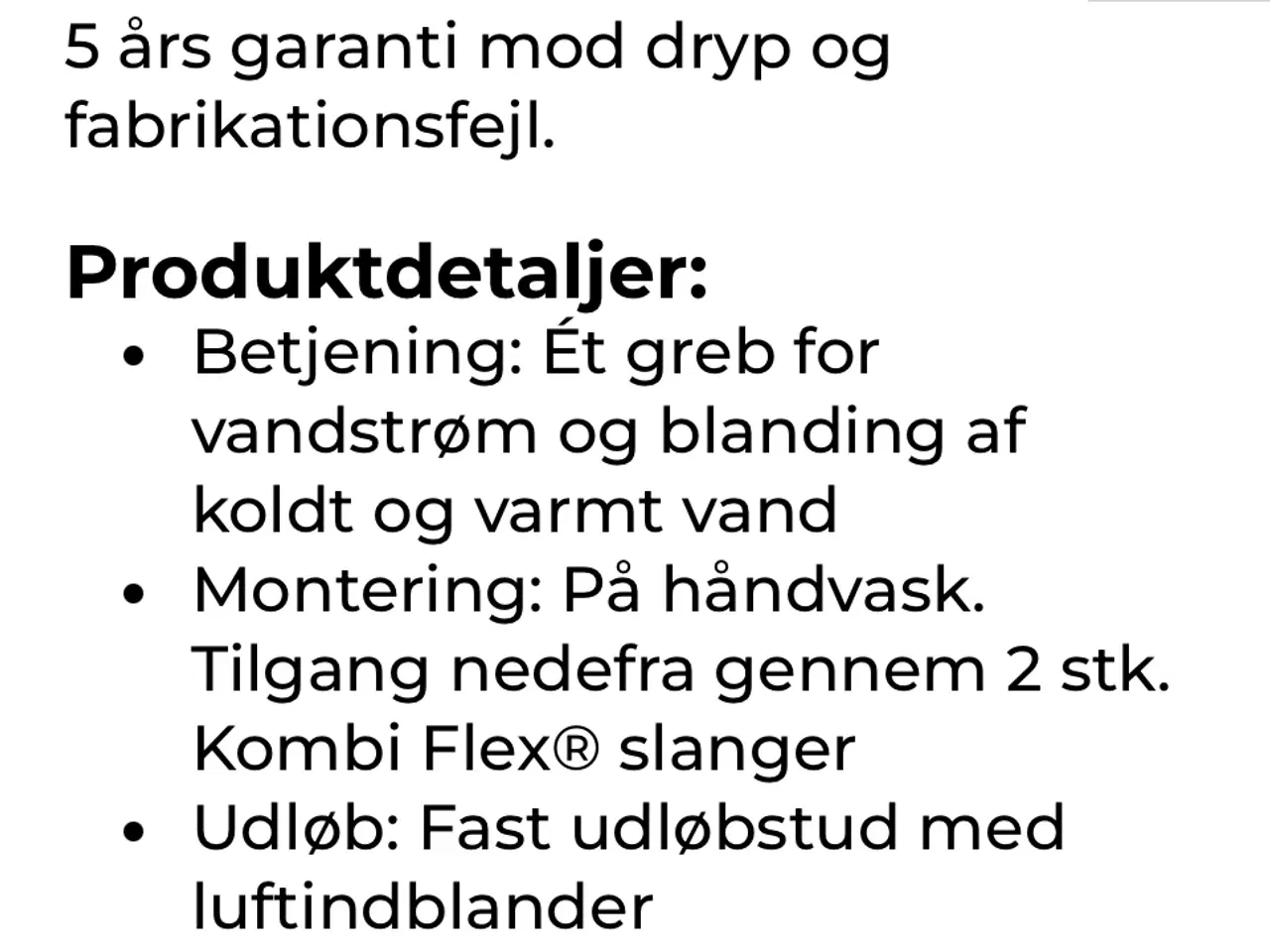 Billede 8 - Geysere ny / uåbnet håndvask armatur 