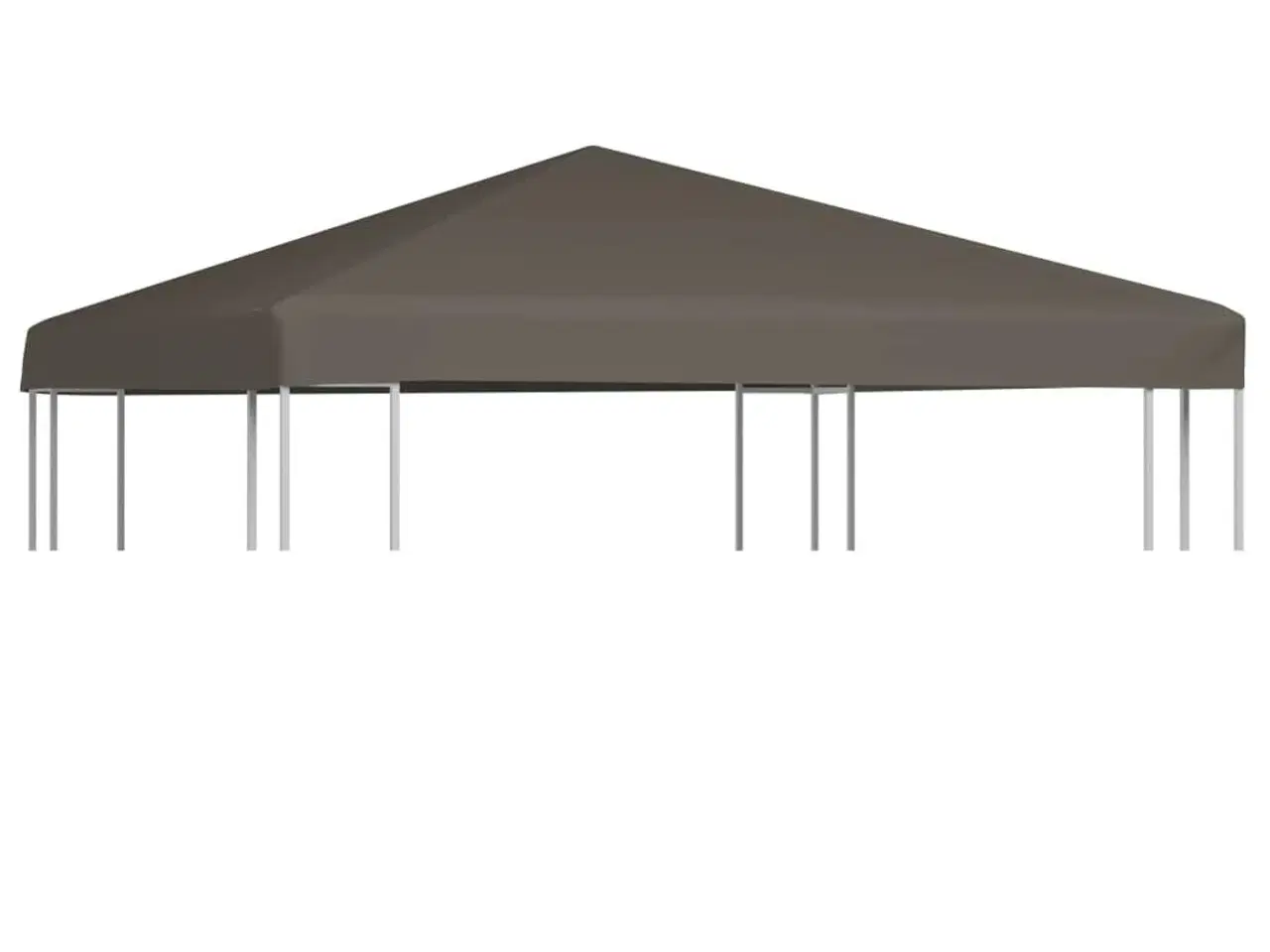 Billede 1 - Pavillontopdække 310 g/m² 3 x 3 m gråbrun