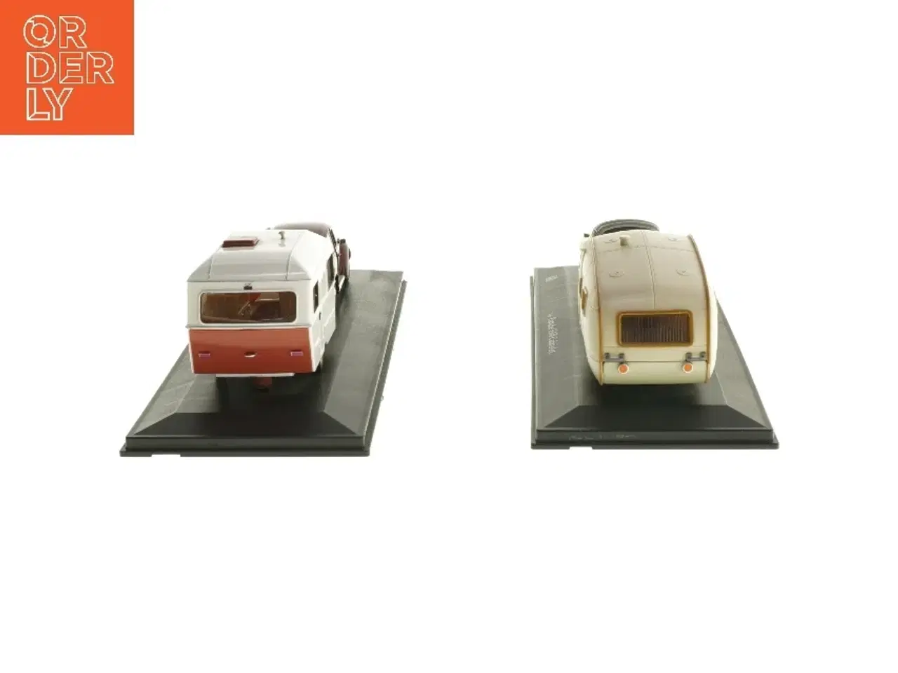 Billede 3 - Modelbiler med campingvogne (str. 26,5x9 cm)