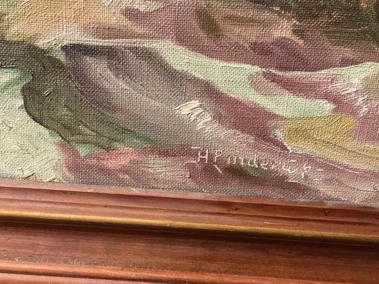 Billede 3 - Flot oliemaleri af Hans Pinderup 