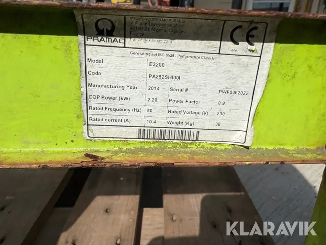 Billede 5 - Generator Pramac E3200
