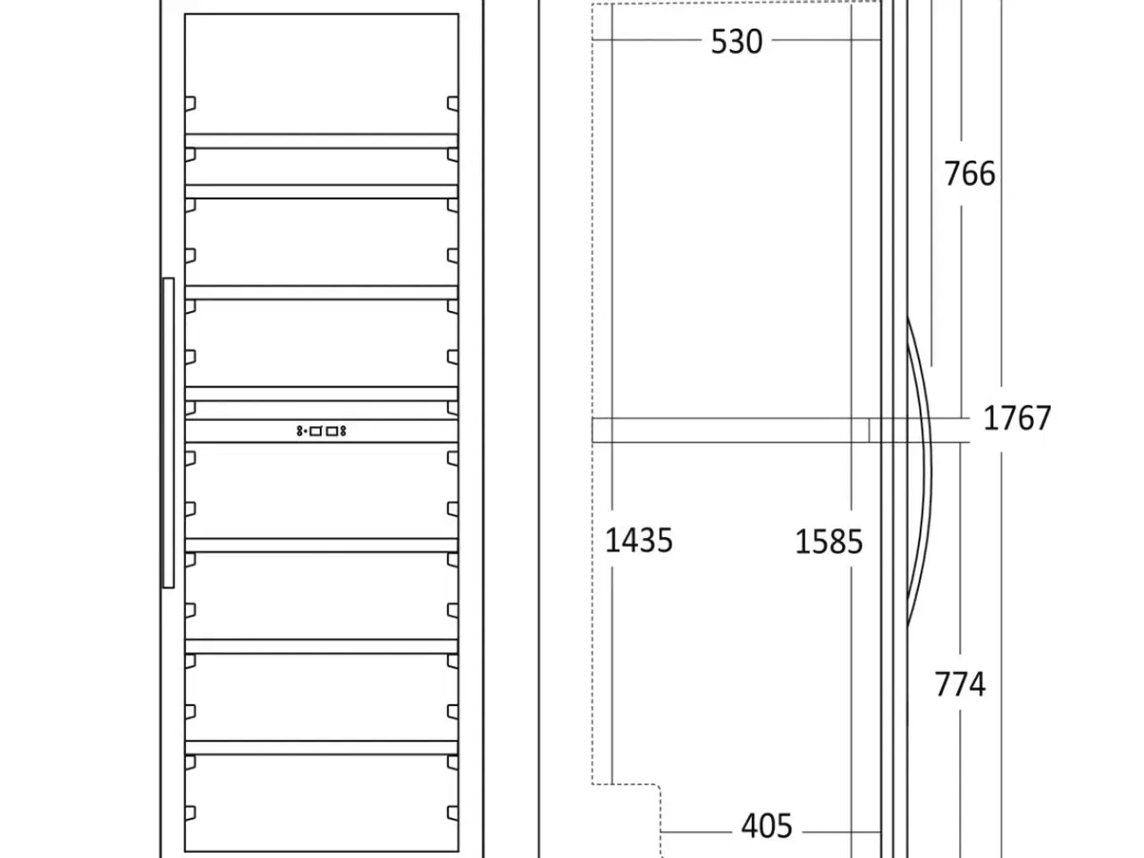 Billede 5 - 126 flasker 2 temp. Zoner 