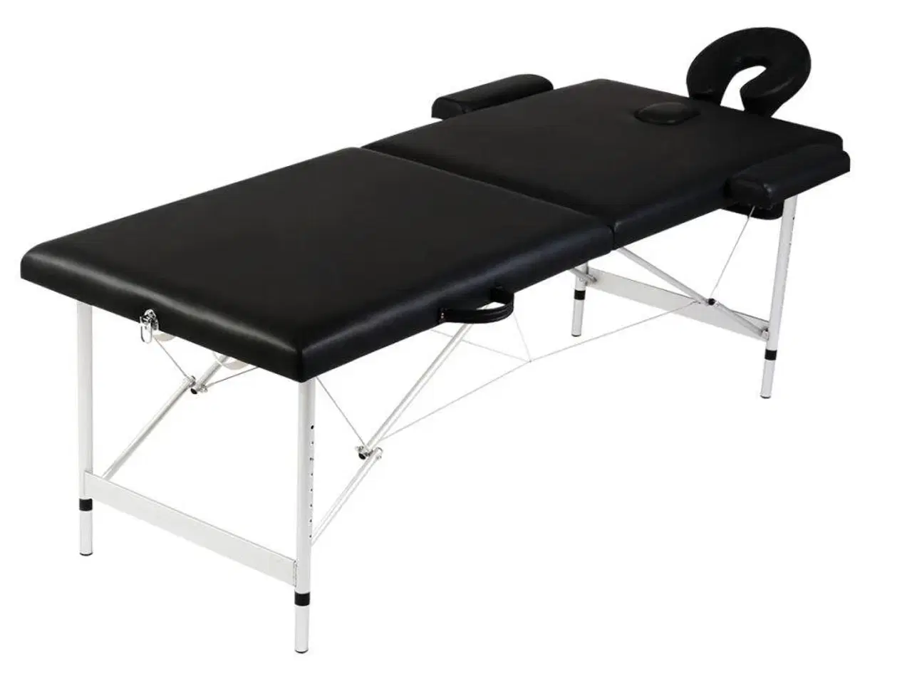 Billede 1 - Sammenfoldeligt massagebord med aluminiumsstel 2 zoner sort