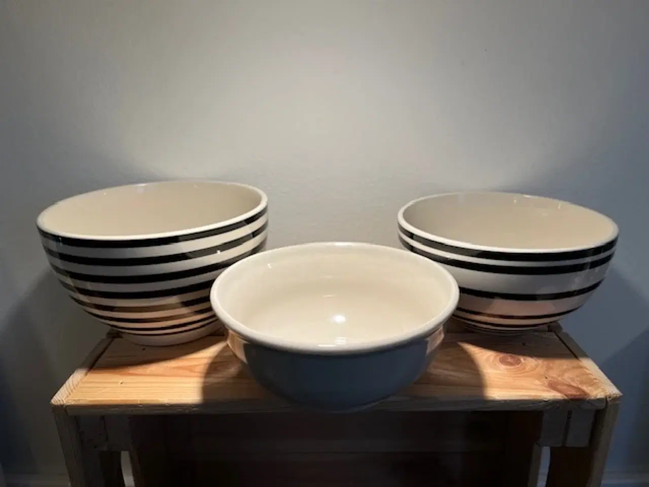 Billede 4 - Flot sæt af 3 keramik- og porcelænsskåle