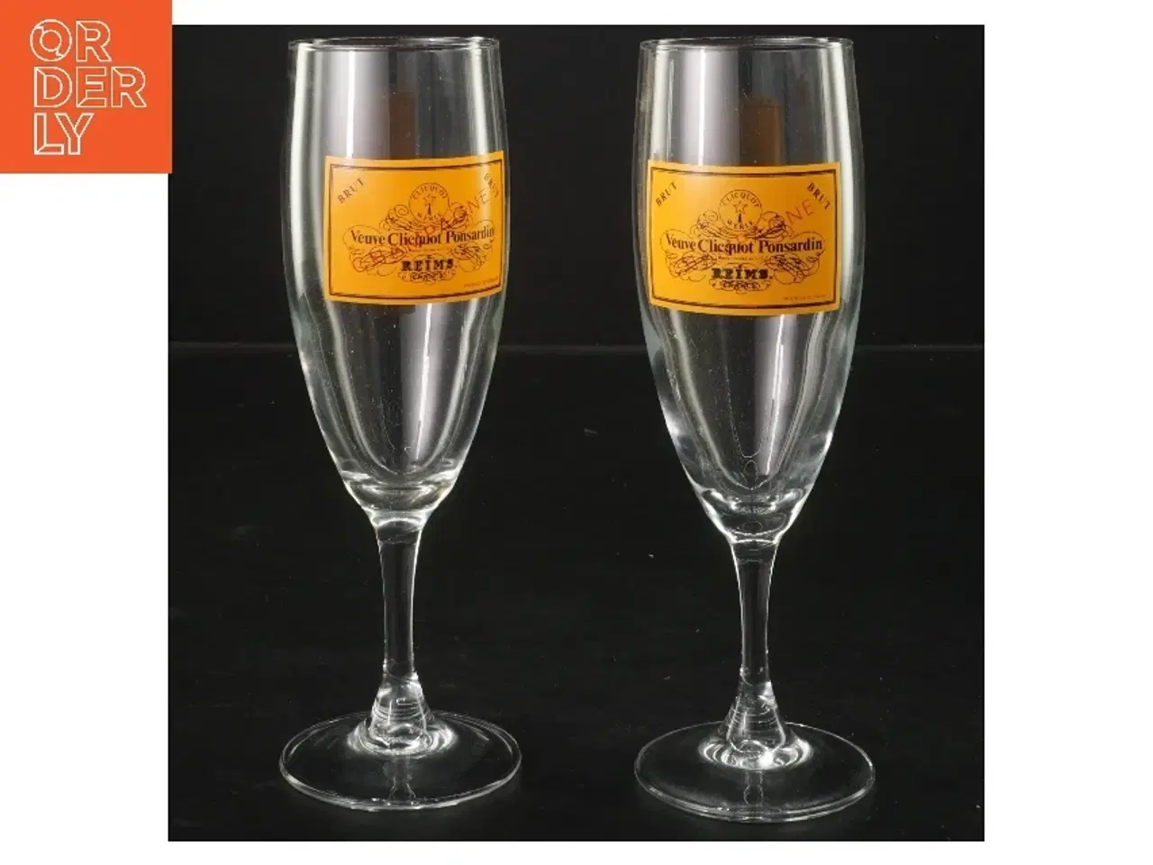 Billede 1 - Champagneglas, Veuve Clicquot fra Veuve Clicquot (str. 2 stk Ø 5 cm længde 18 cm)