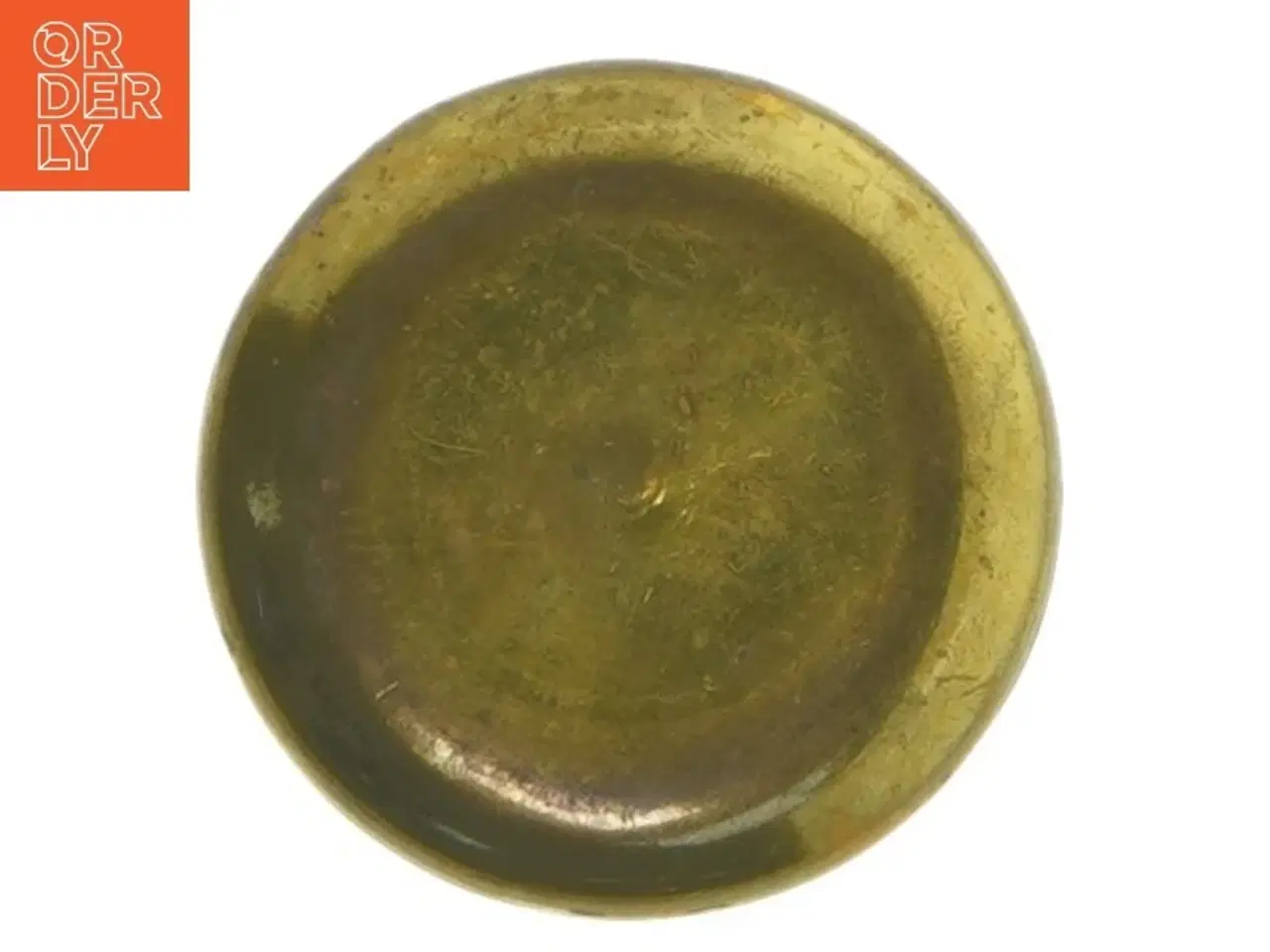 Billede 8 - Messingsæt med graveringer (str. Ø. 11,5 cm. og. 9,5 cm. og 5,5 cm)