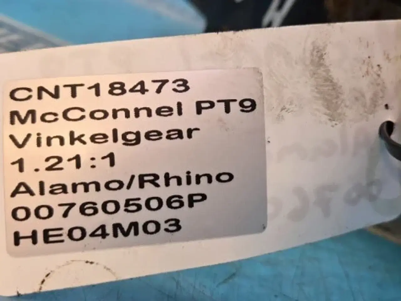 Billede 15 - McConnel PT9 Vinkelgear 00760506P