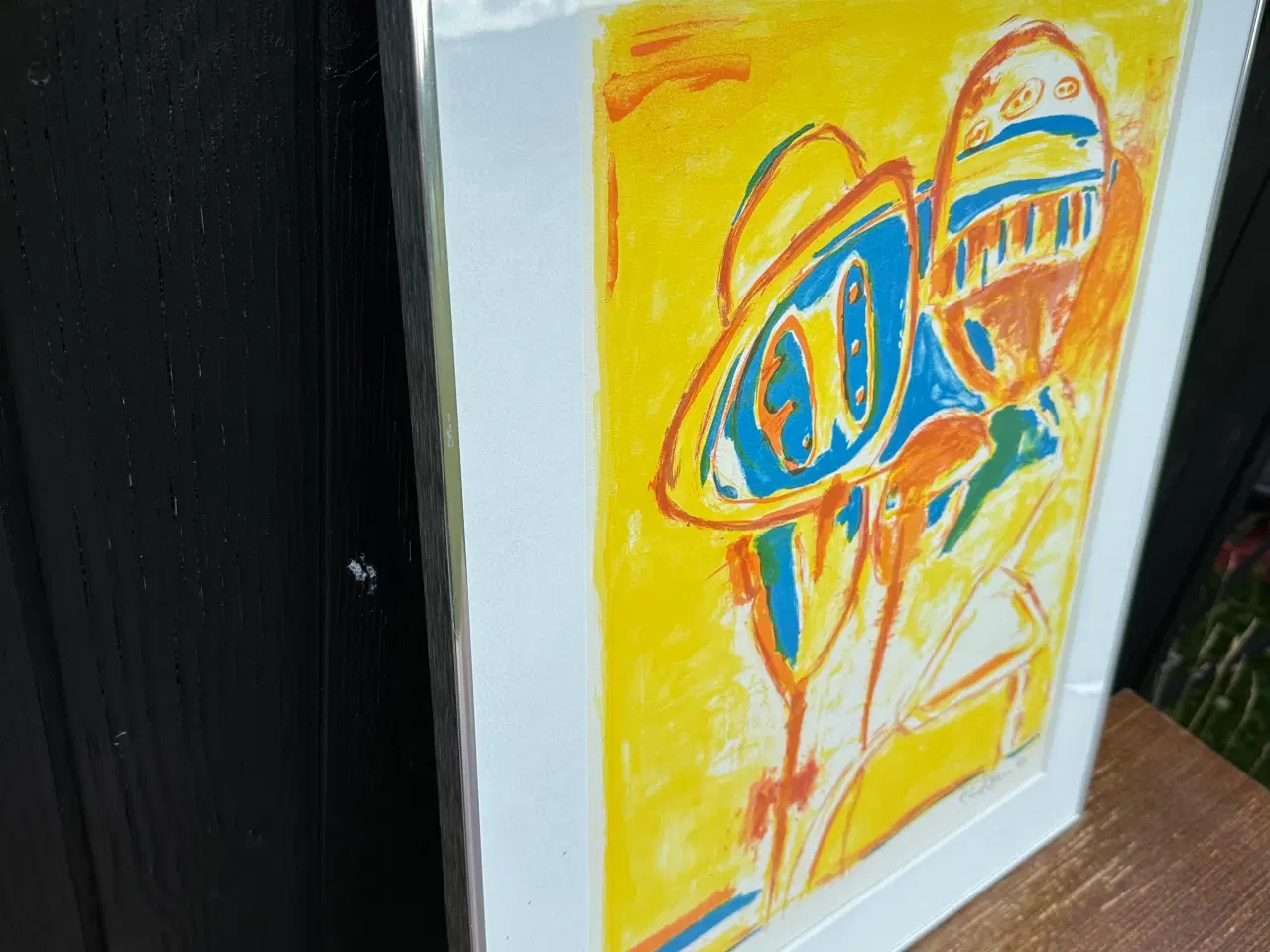 Billede 2 - Farvelitografi, signeret (retro)