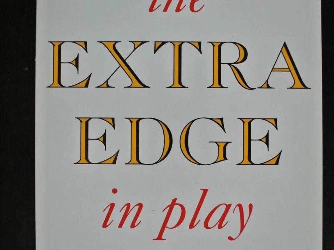 Billede 1 - the extra edge in play - bridge, by terence reese 