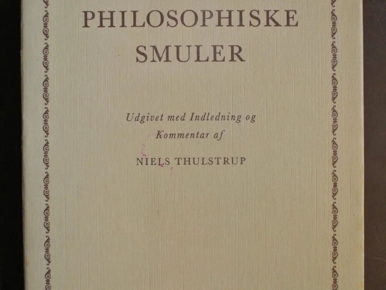 Billede 1 - philosophiske smuler, af søren kierkegaard
