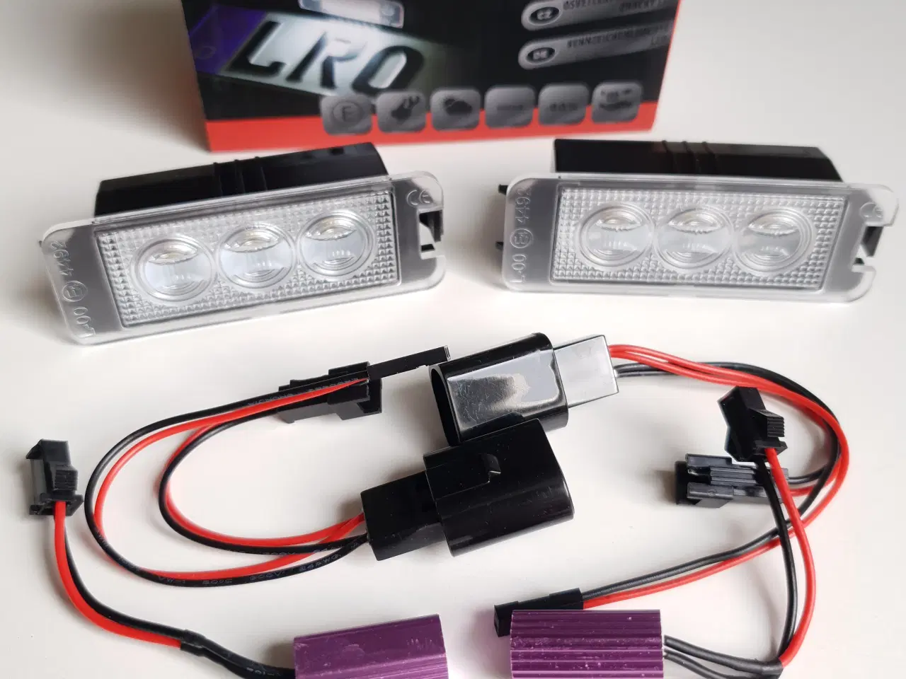 Billede 1 - NY! LED Nummerpladelys VW / Porsche / Seat / Skoda